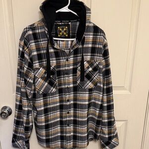 Howitzer We The People Button Down Hooded Flannel
Patriotic